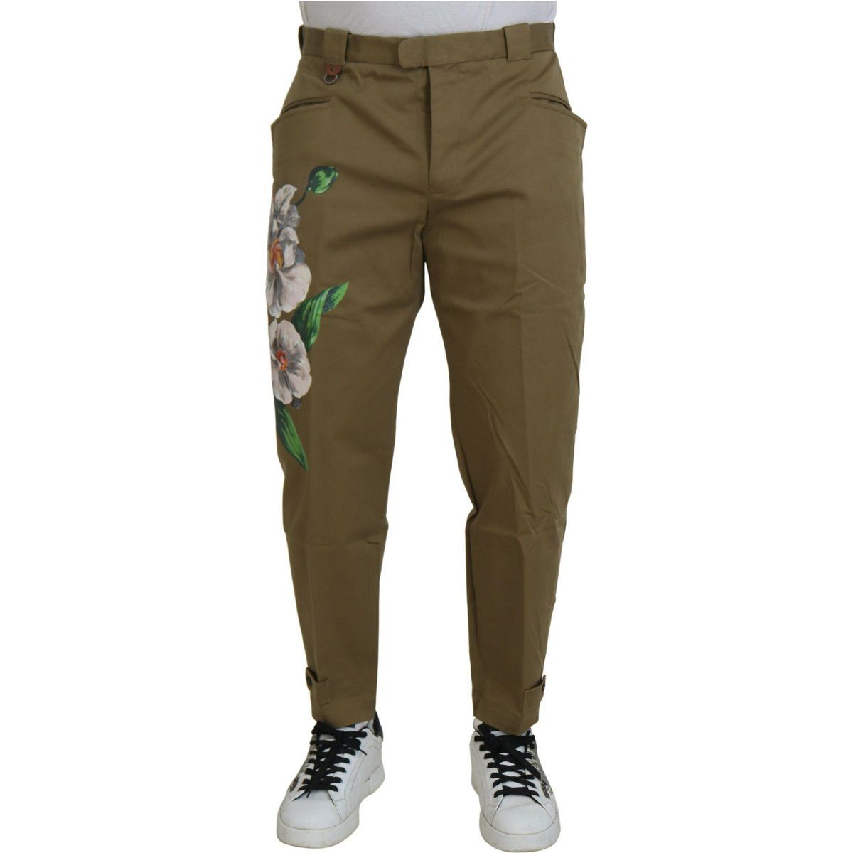 Tapered Hose mit Blumen-Print