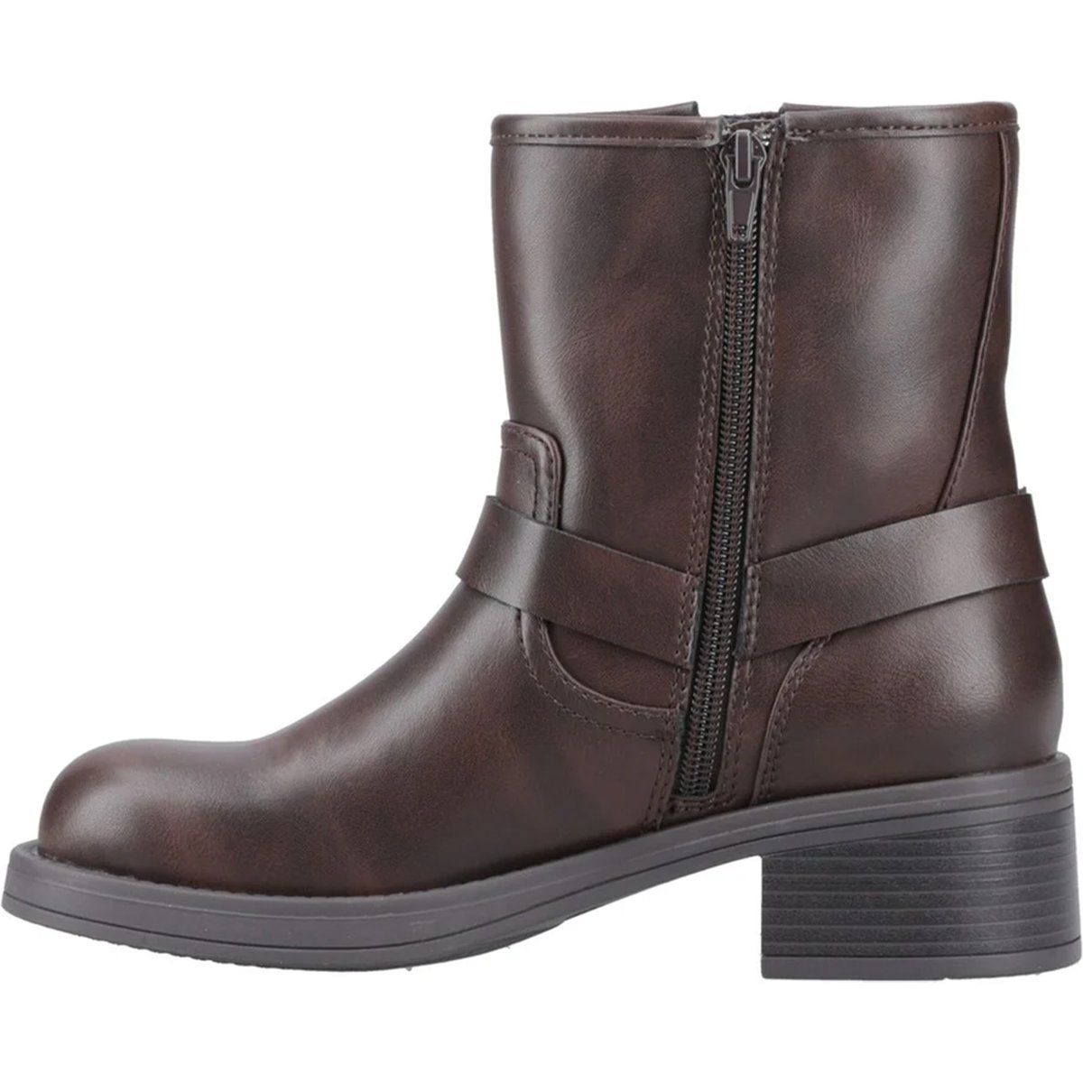 Klassische Biker-Stiefel mit Schnallen