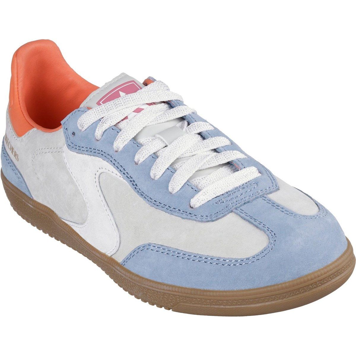 Retro-Court-Sneaker aus Leder und Wildleder