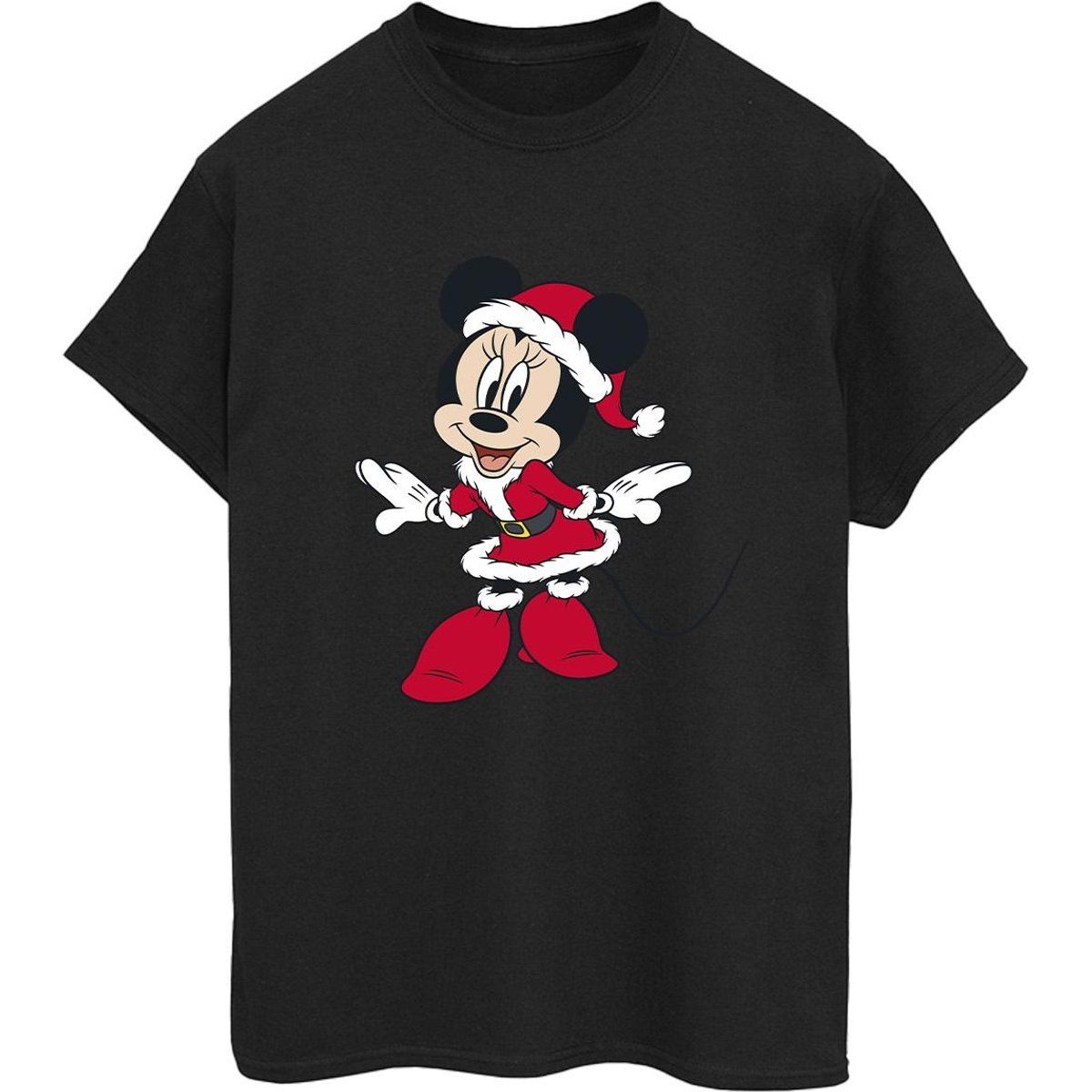 Weihnachts-Minnie-Maus-Grafik-T-Shirt