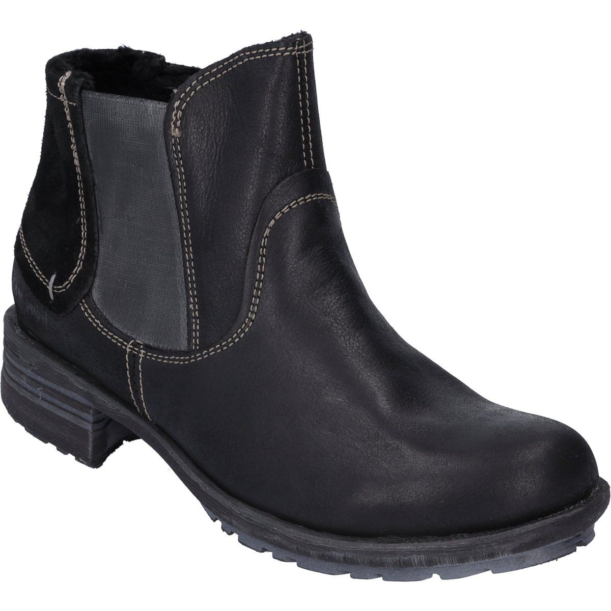 Gefütterte Nappa-Leder Stiefeletten