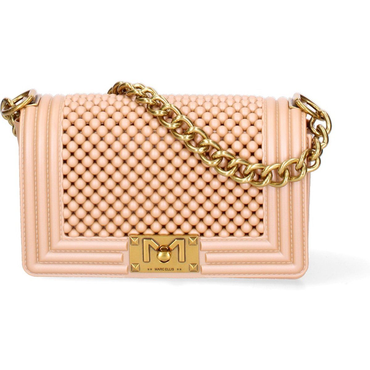 Strukturierte Jelly-Tasche mit Kette