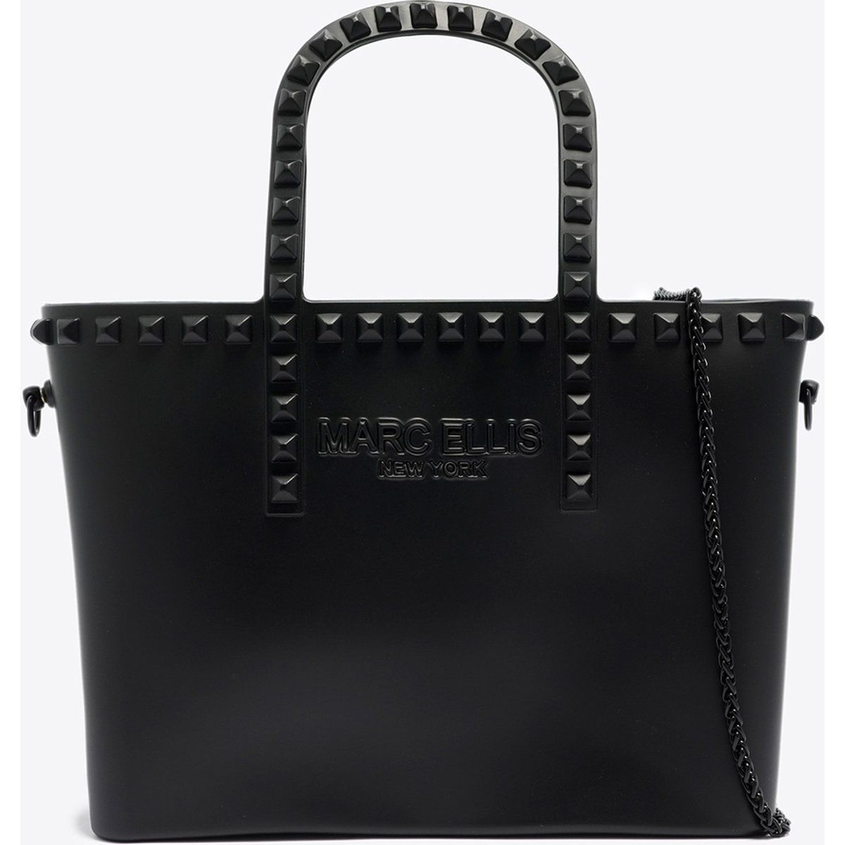 Strukturierte Mini-Tote mit Kettenriemen