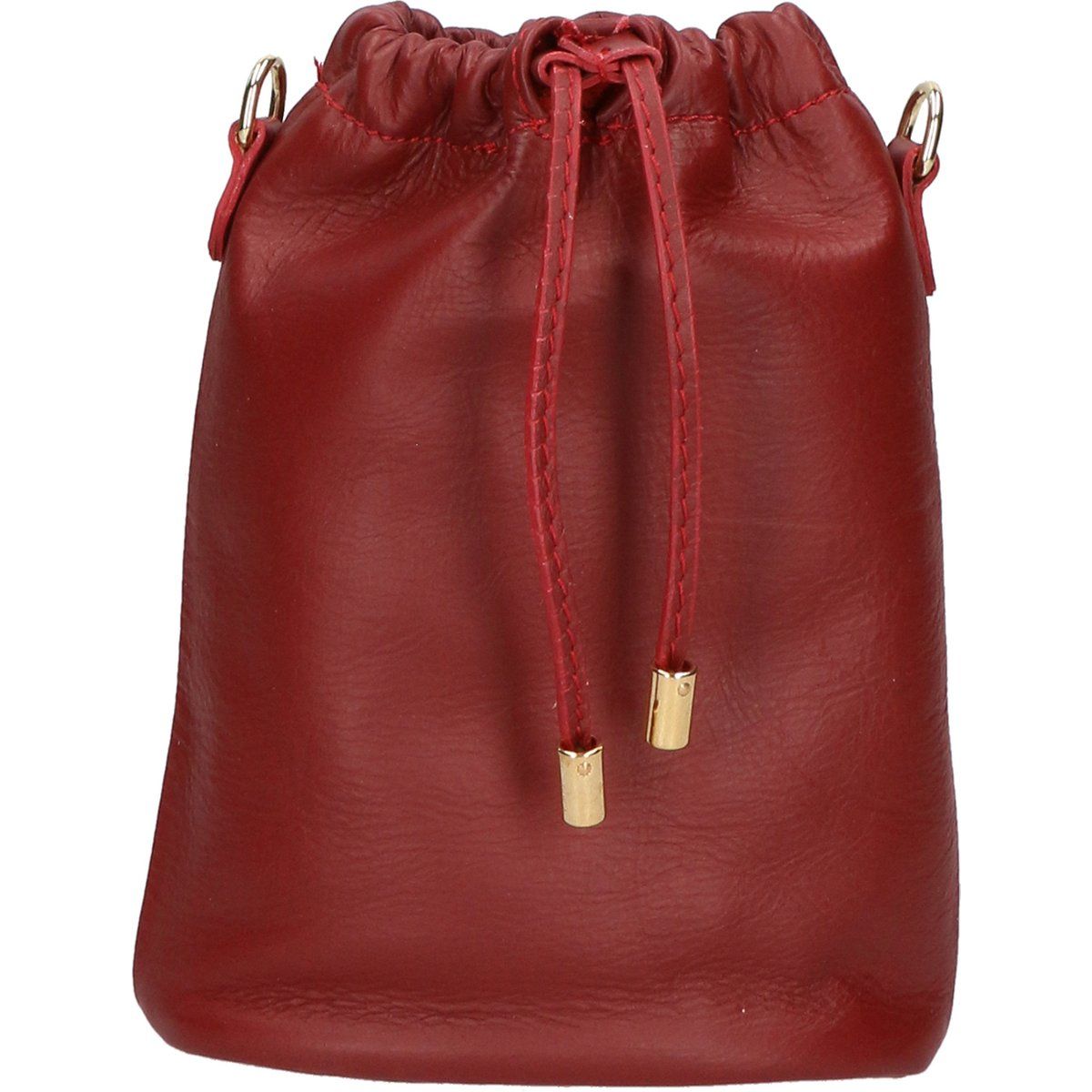 Kleine Beuteltasche aus Leder