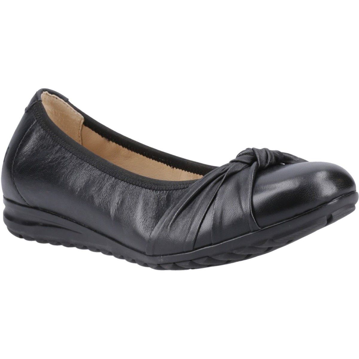 Elegante Leder-Ballerinas mit Knotendetail