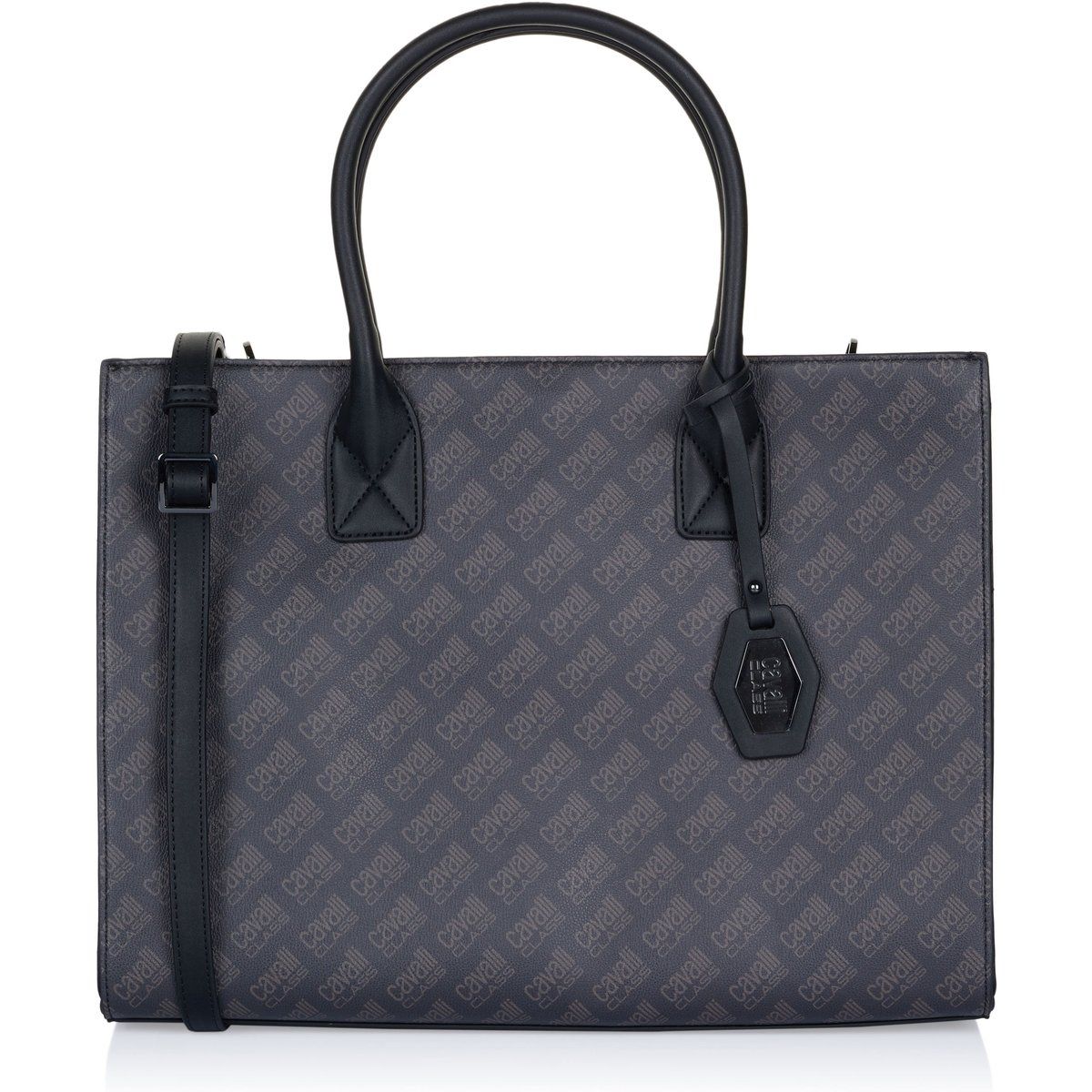 Strukturierte Tote-Bag mit Monogramm-Logo