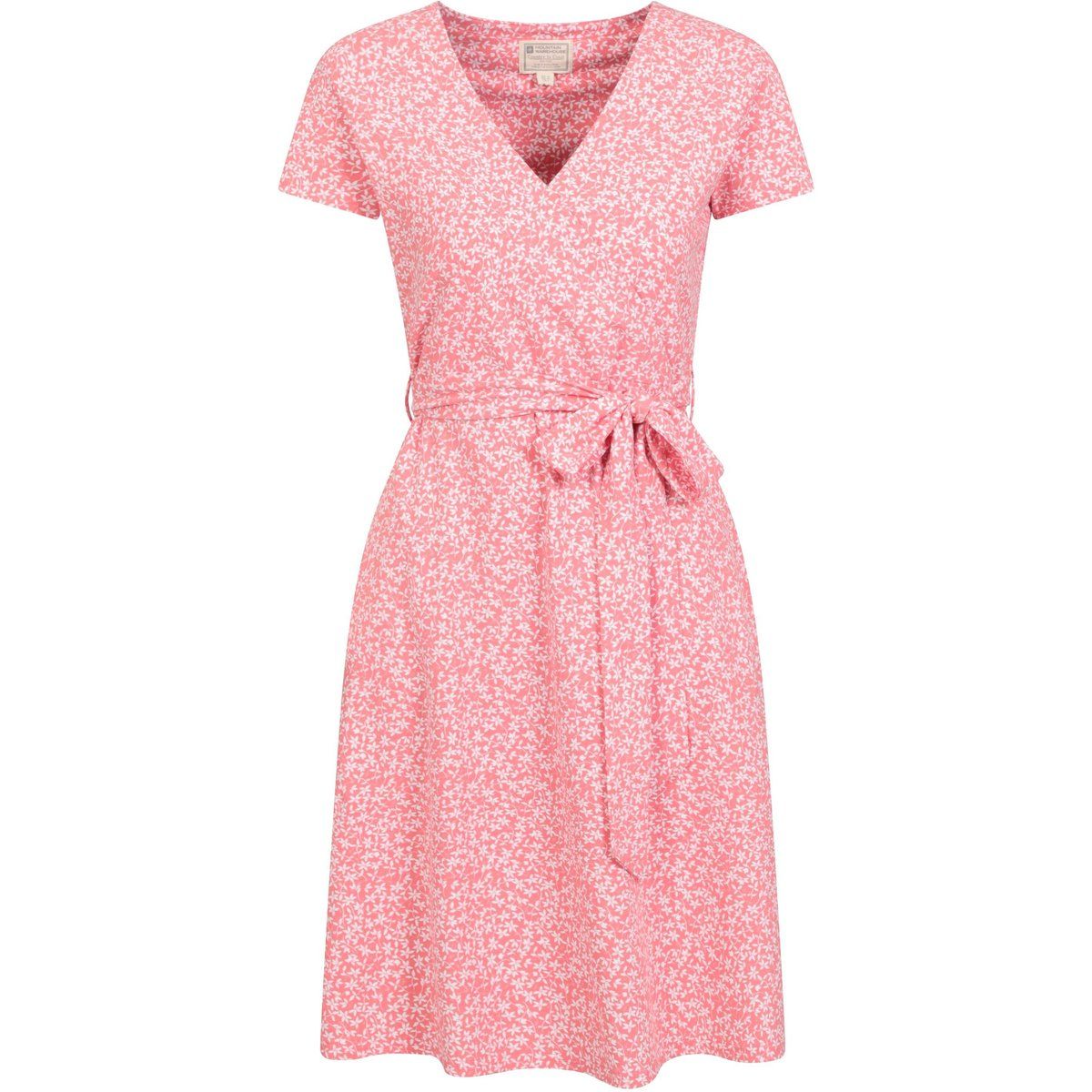 Wickelkleid aus Jersey mit Blumenmuster