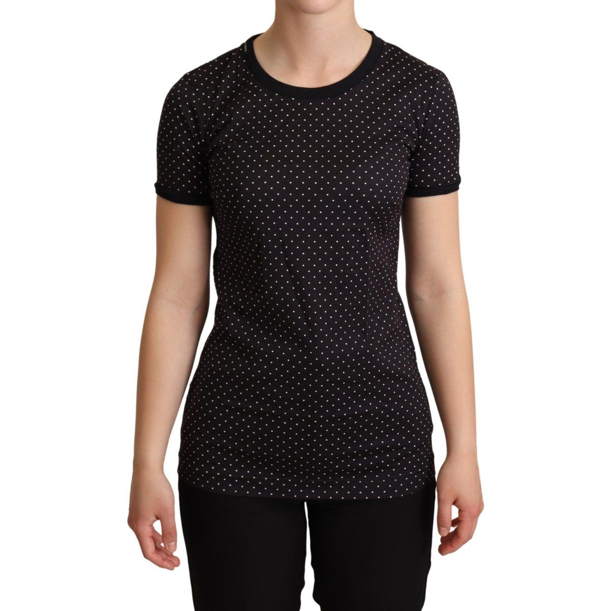 Klassisches gepunktetes Baumwoll T-Shirt