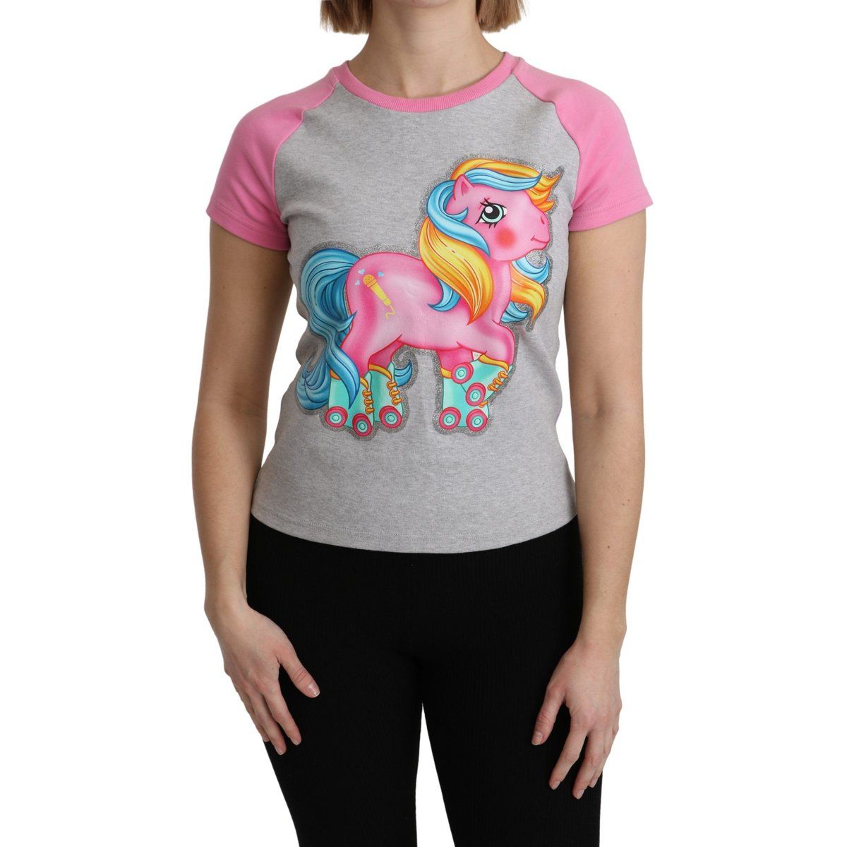Grafik-T-Shirt mit Rollschuh-Pony