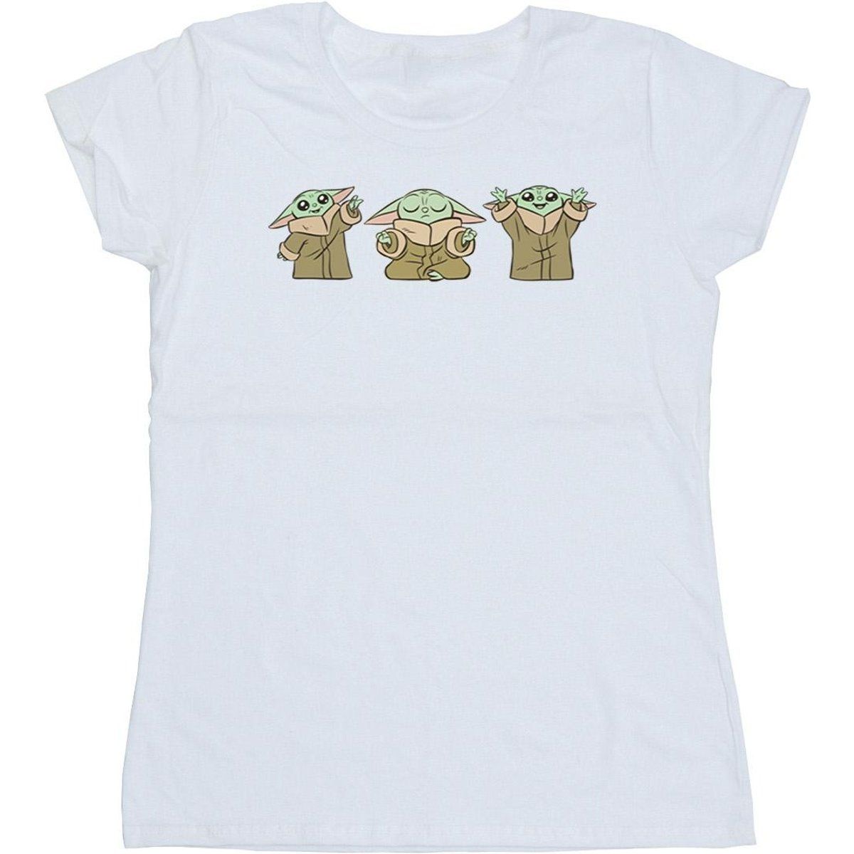 Grogu Grafik-T-Shirt mit Force-Posen