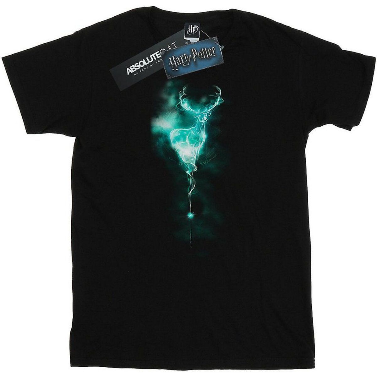 T-Shirt mit leuchtendem Patronus-Hirsch-Motiv