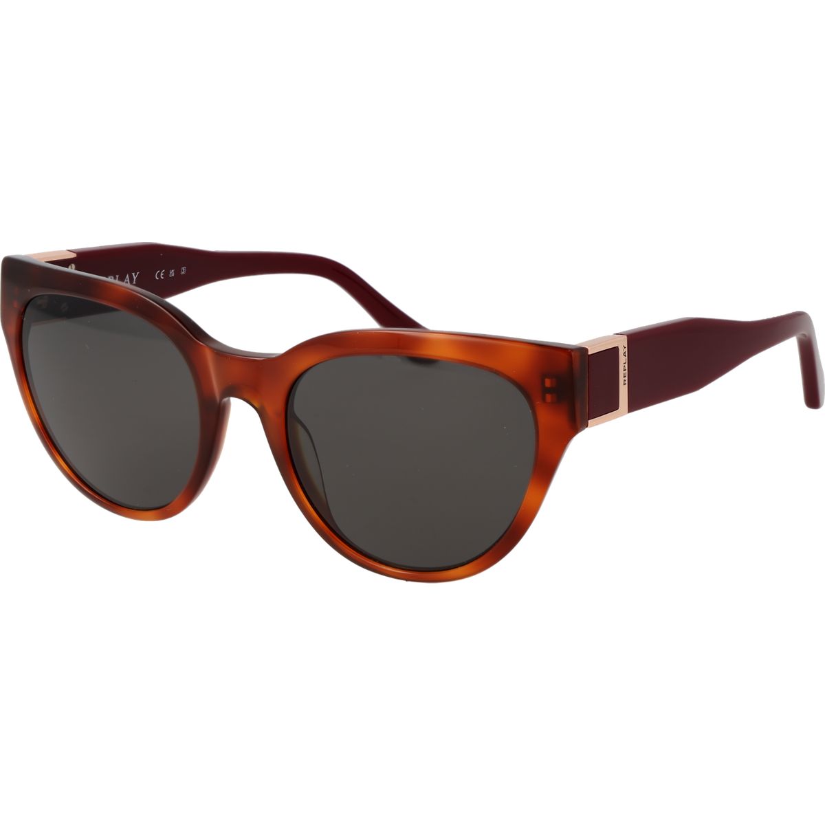 Klassische Cat-Eye-Sonnenbrille in Schildpatt