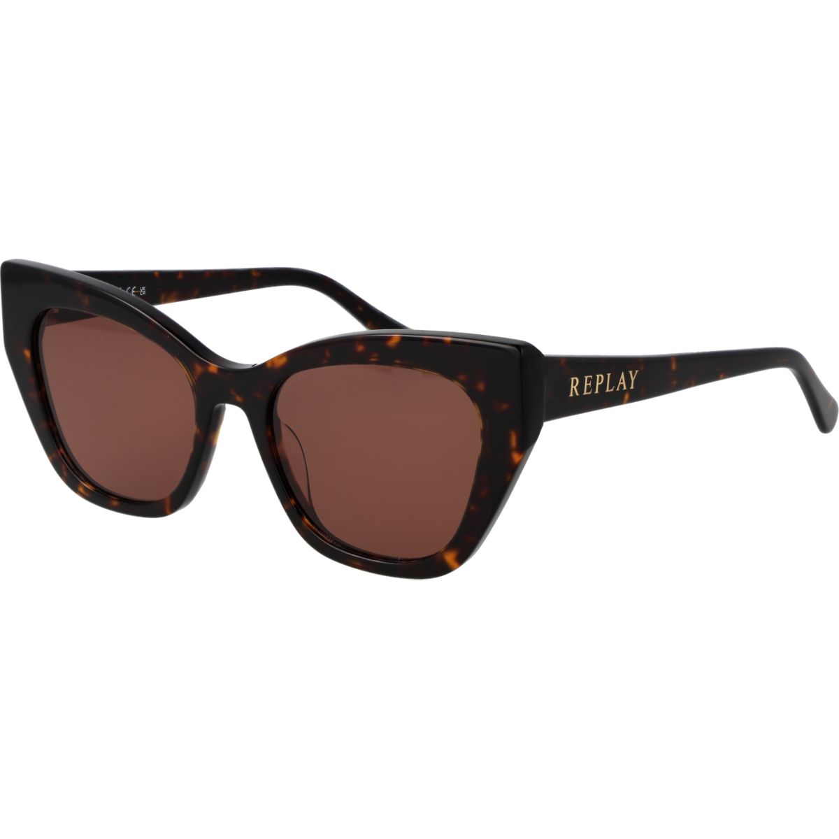 Markante Cateye-Sonnenbrille in Schildpatt-Optik