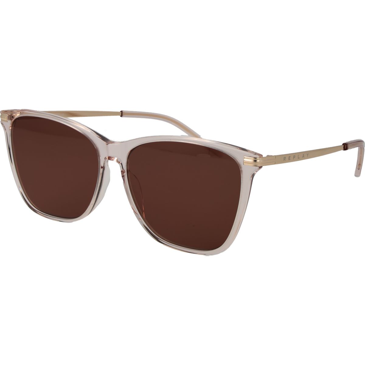 Elegante Transparente Übergroße Sonnenbrille