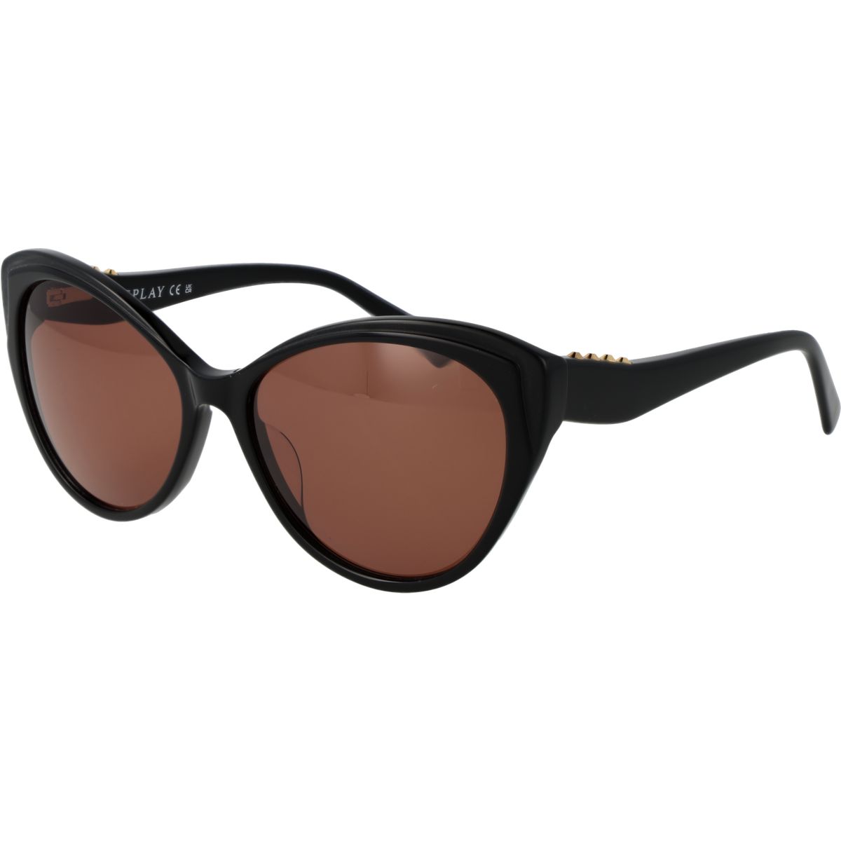 Schicke Cat-Eye-Sonnenbrille mit Nieten