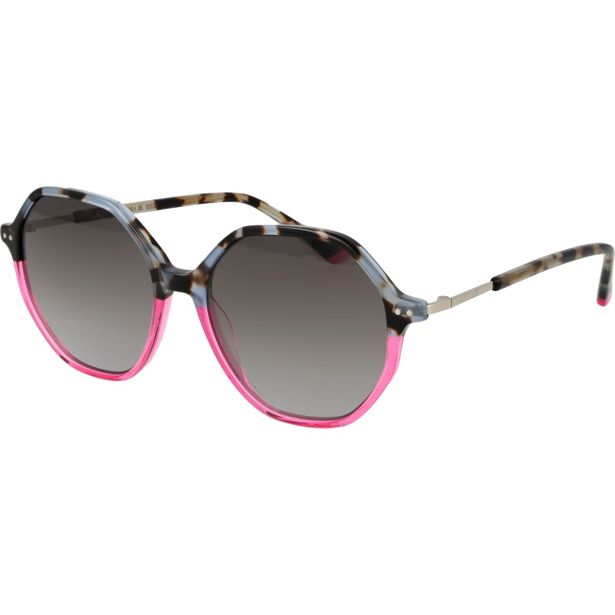 Geometrische Zweifarbige Sonnenbrille mit Verlauf