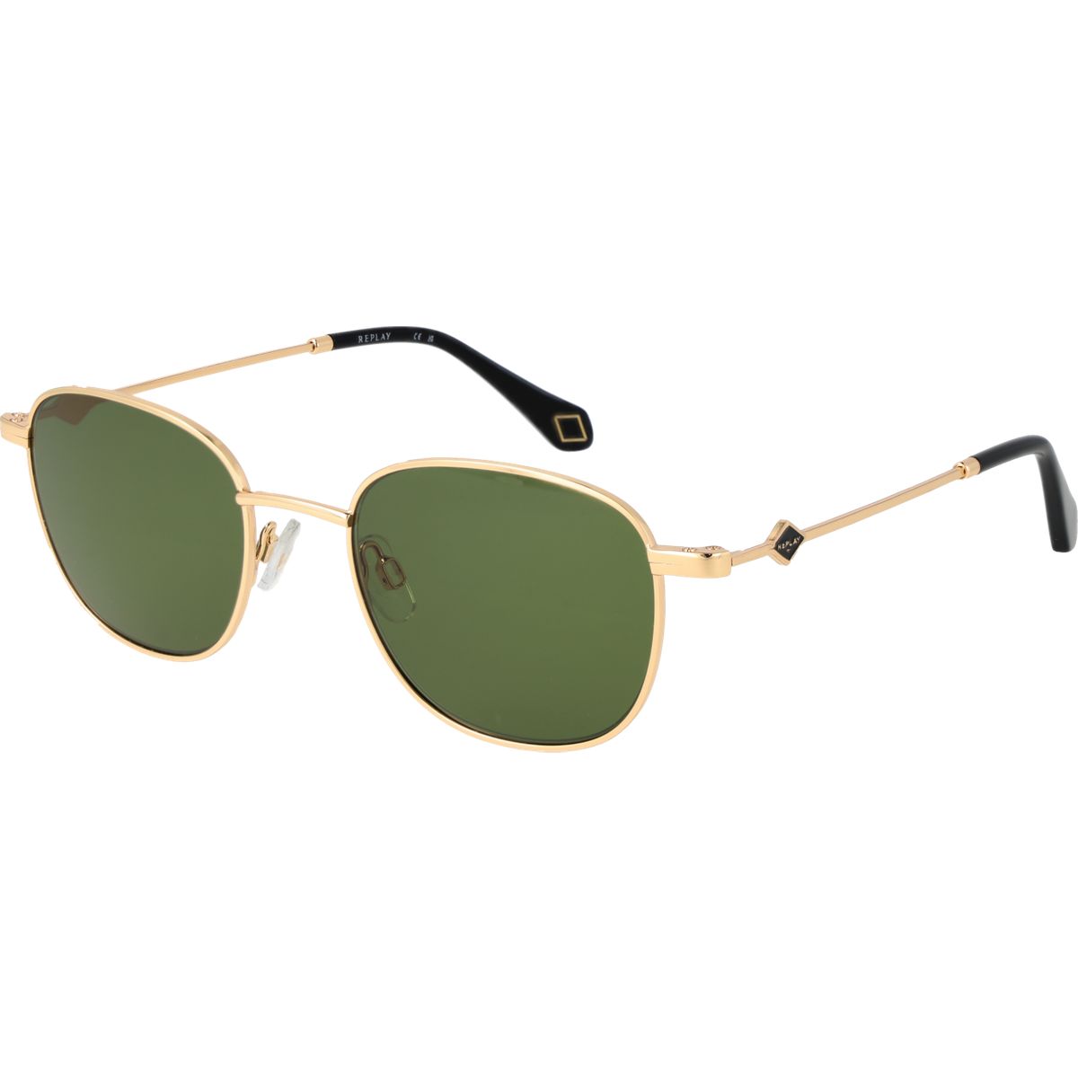 Ovale Metallrahmen Sonnenbrille