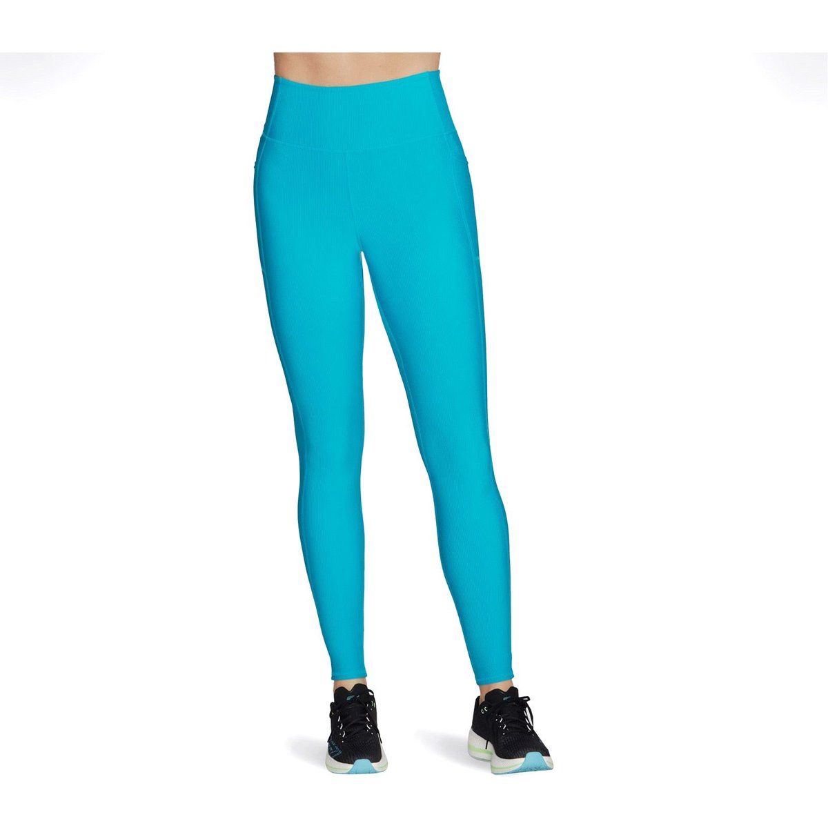Gerippte High-Waist Performance-Leggings
