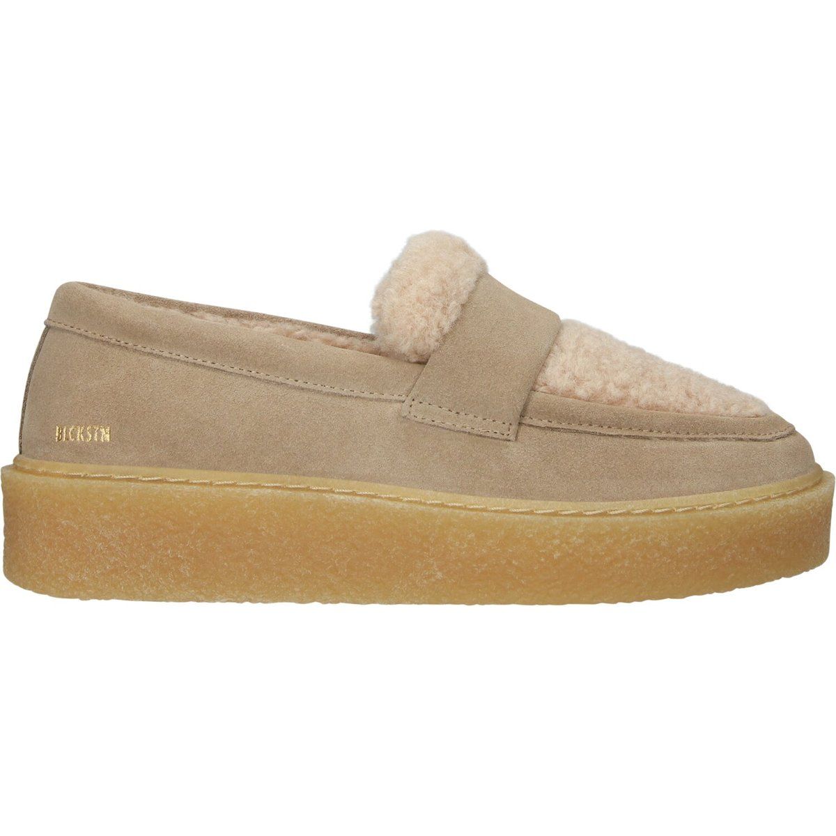 Woll-Loafer mit Plateausohle