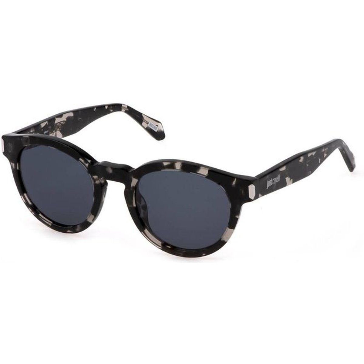 Runde Sonnenbrille mit meliertem Rahmen