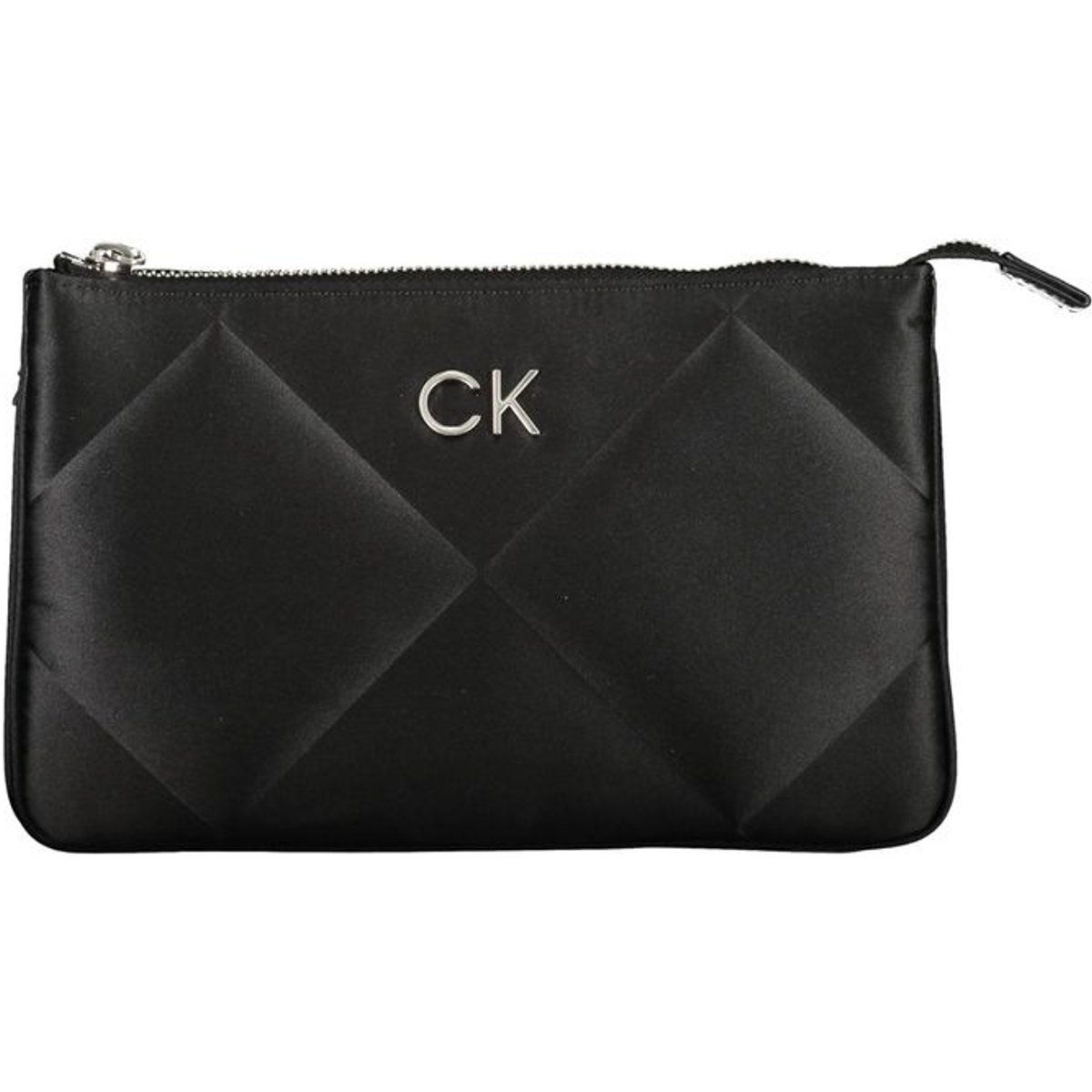 Elegante gesteppte Satin-Abend-Clutch