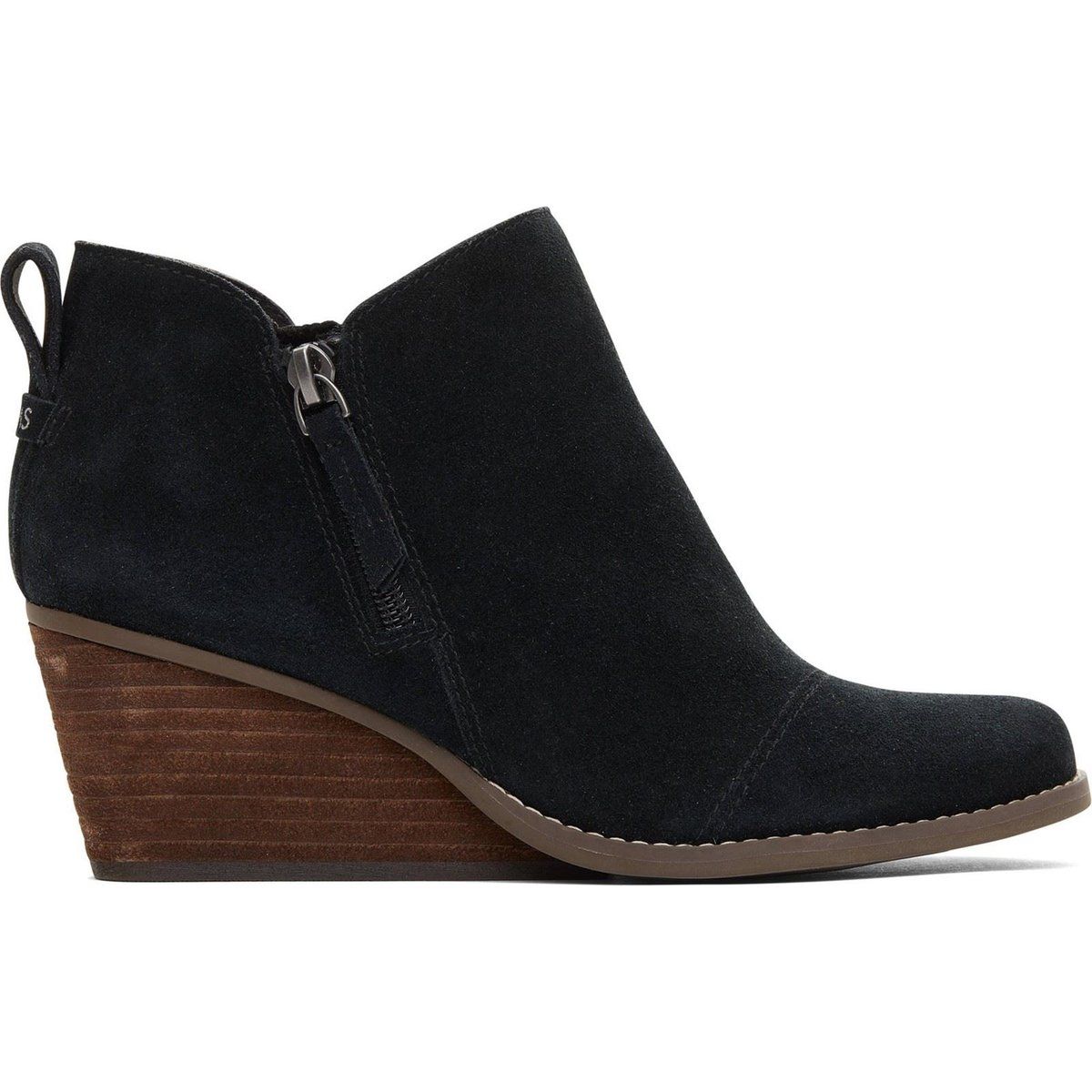 Elegante Keilstiefeletten aus Twill