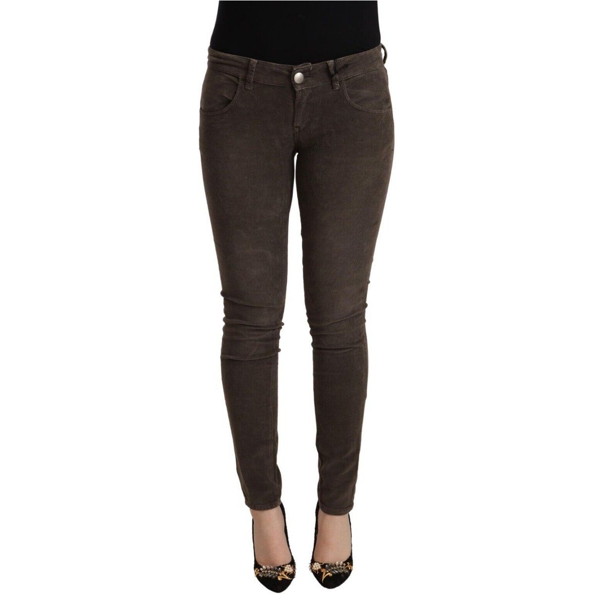 Schmal geschnittene Cordhose