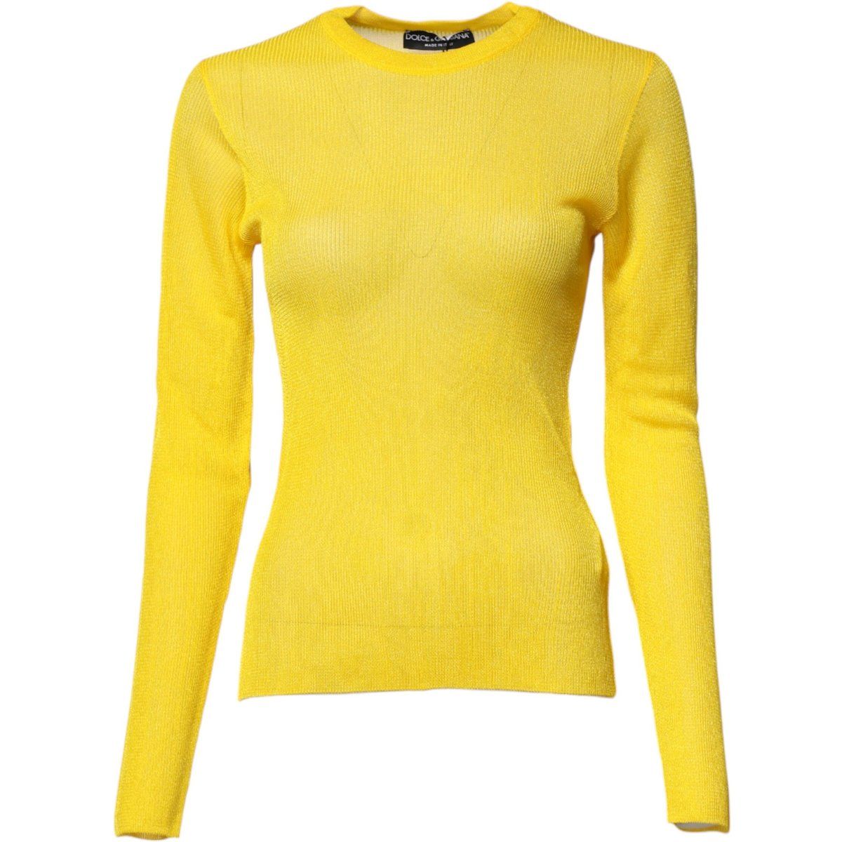 Gerippter Seidenmischung-Strickpullover