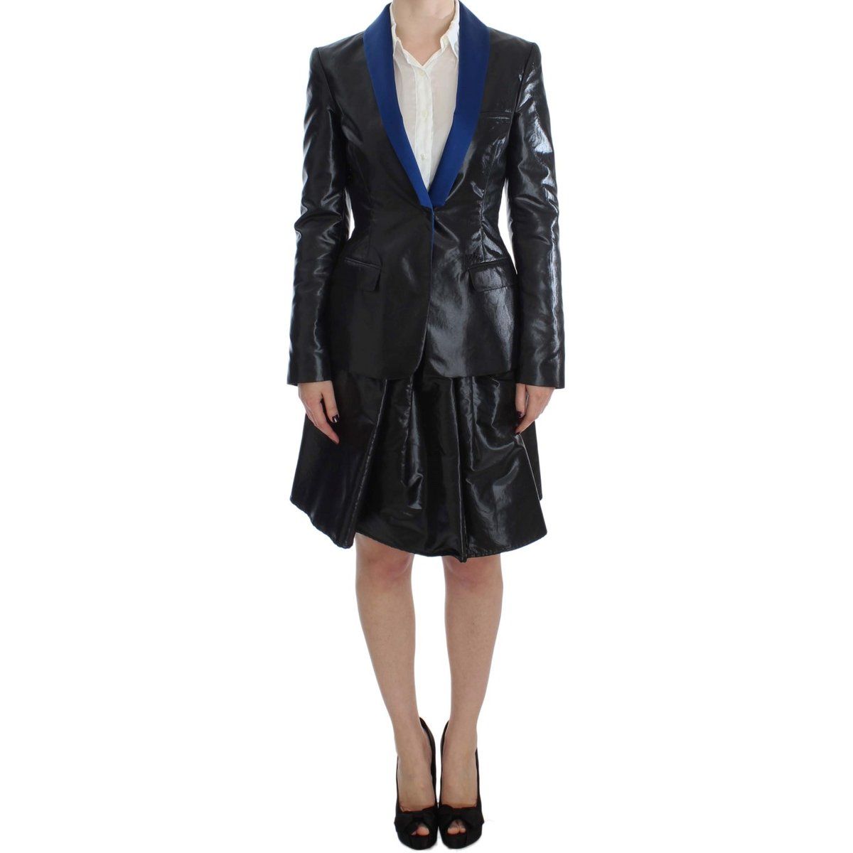 Blazer mit Schalkragen und A-Linien-Rock
