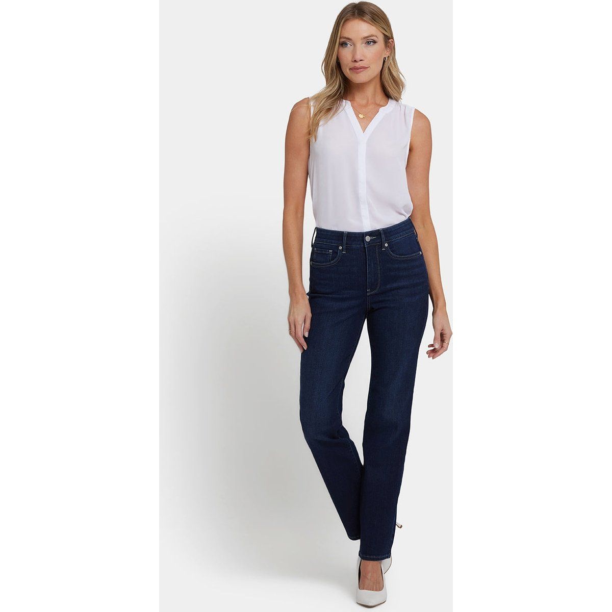 Marilyn Straight Jeans mit hohem Bund