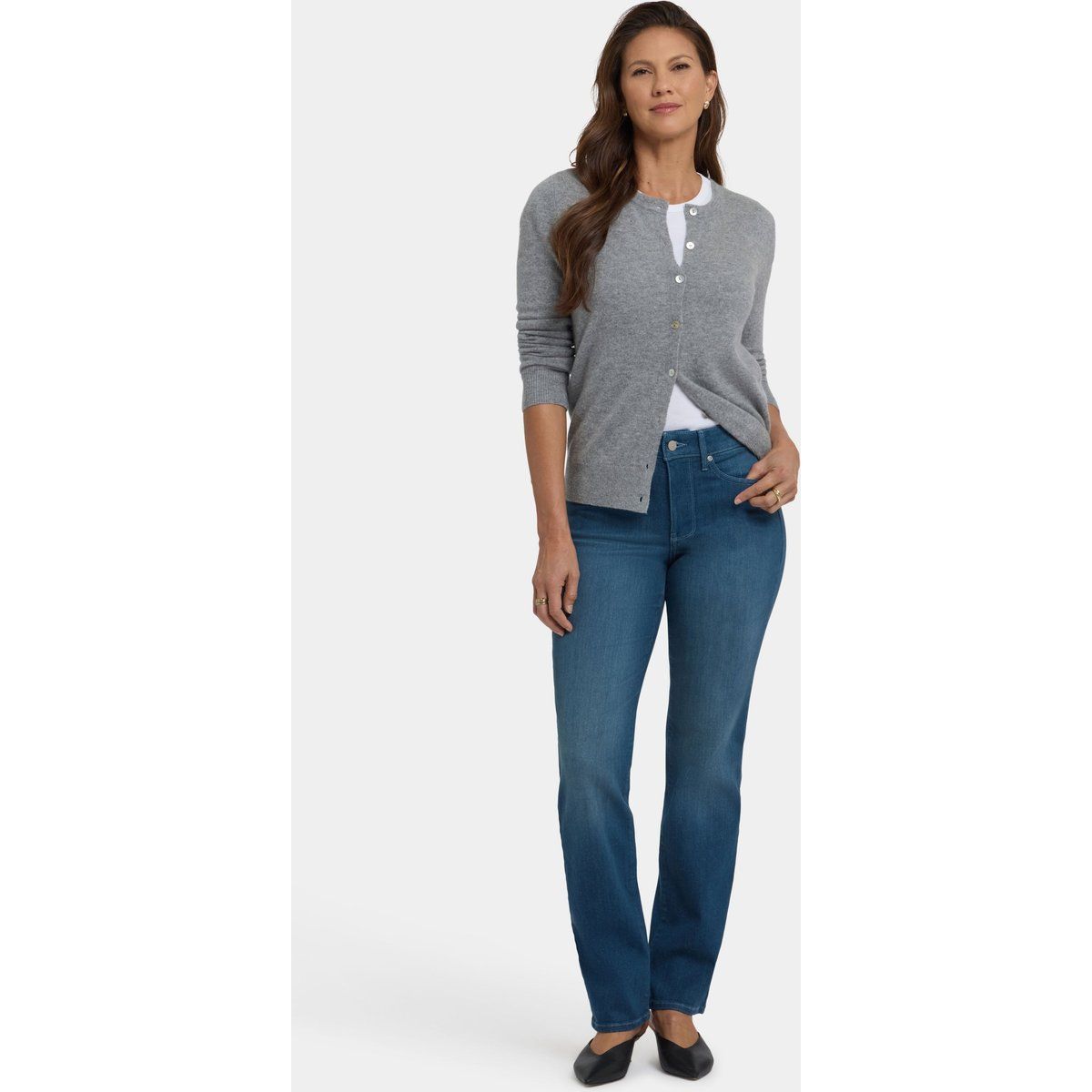 Marilyn Straight-Leg Jeans mit hoher Taille