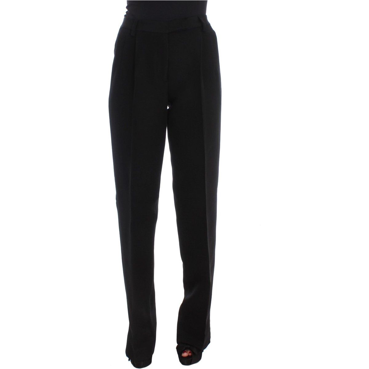 Elegante High-Waist Hose mit weitem Bein