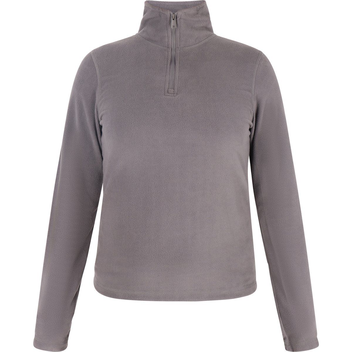 Fleece-Pullover mit Halbreißverschluss