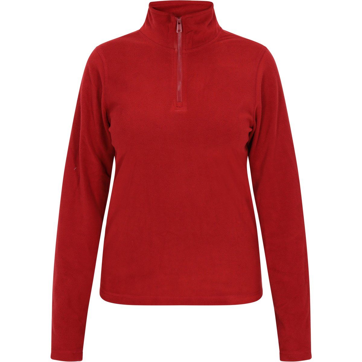 Fleecepullover mit Stehkragen und Reißverschluss