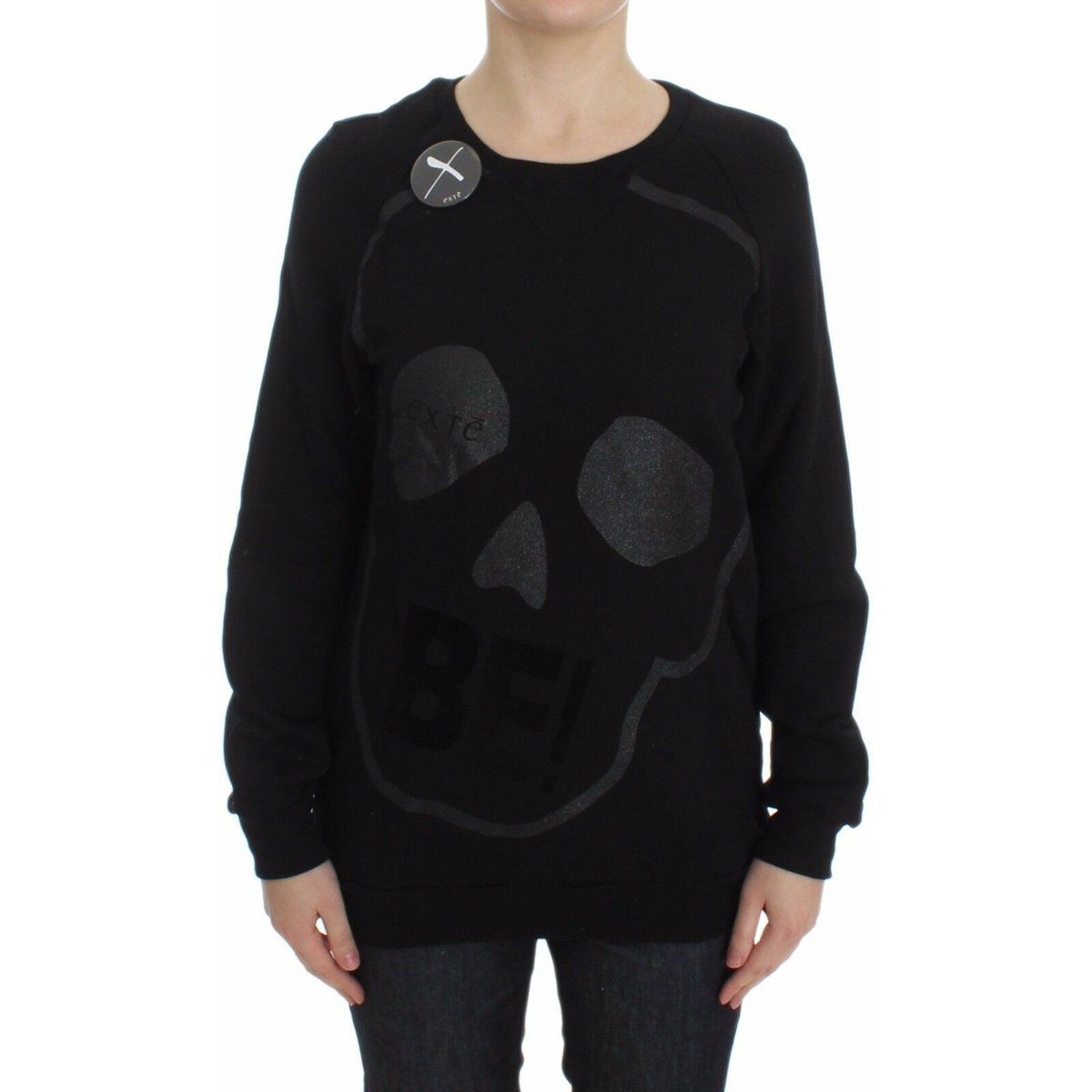 Sweatshirt mit markantem Totenkopf-Print