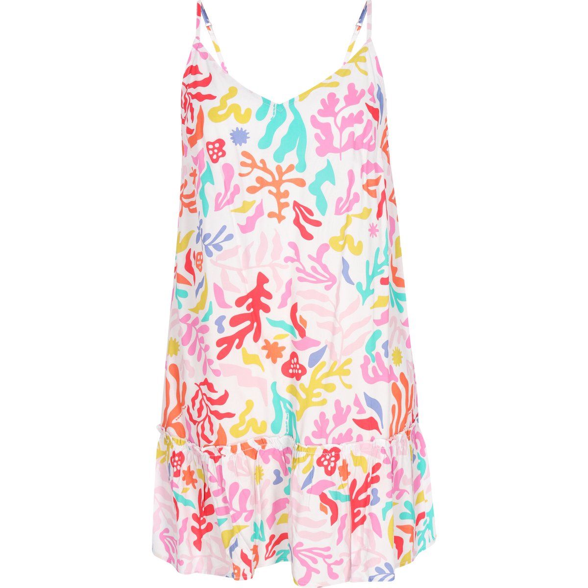 Minikleid mit buntem abstraktem Print