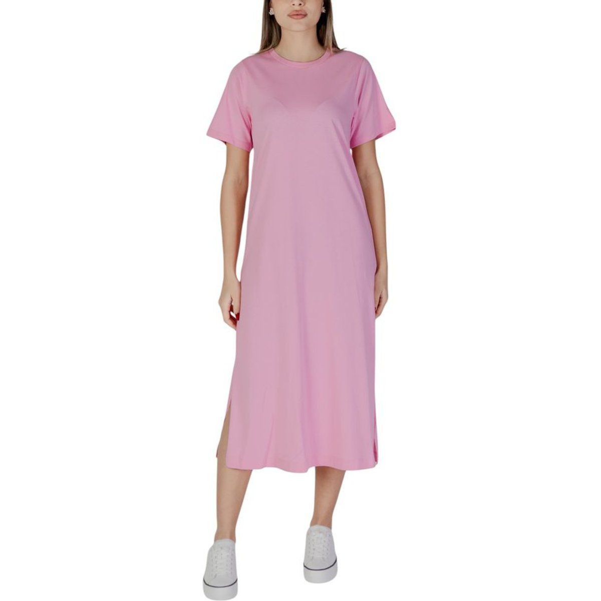 Minimalistisches Midi T-Shirt Kleid