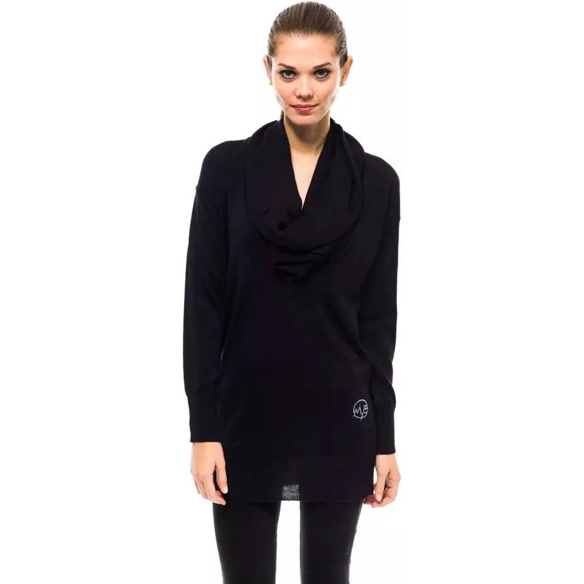 Luxuriöse Merino-Tunika mit Schalkragen