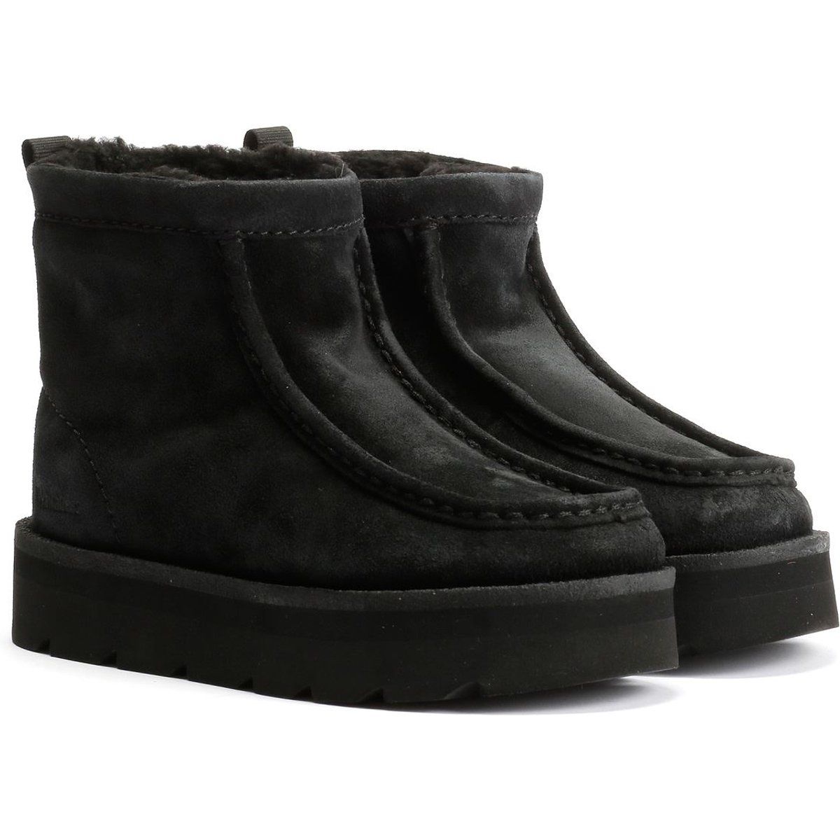 Plateau-Stiefeletten im Mokassin-Design