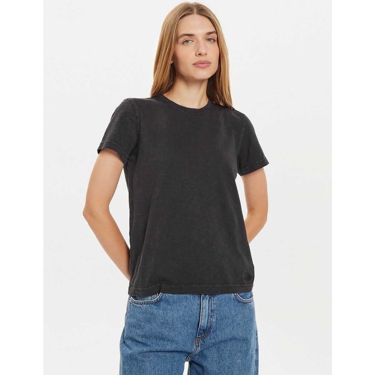 Klassisches Baumwoll-Jersey-T-Shirt