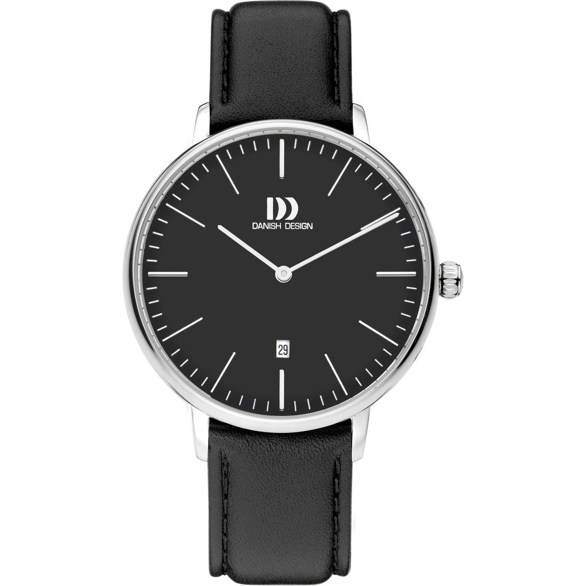 Minimalistische Analoguhr mit Lederarmband