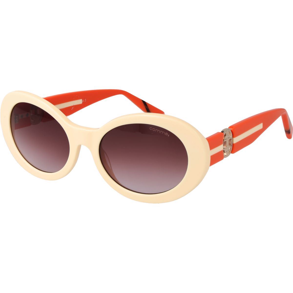 Retro Ovale Sonnenbrille mit Farbverlauf