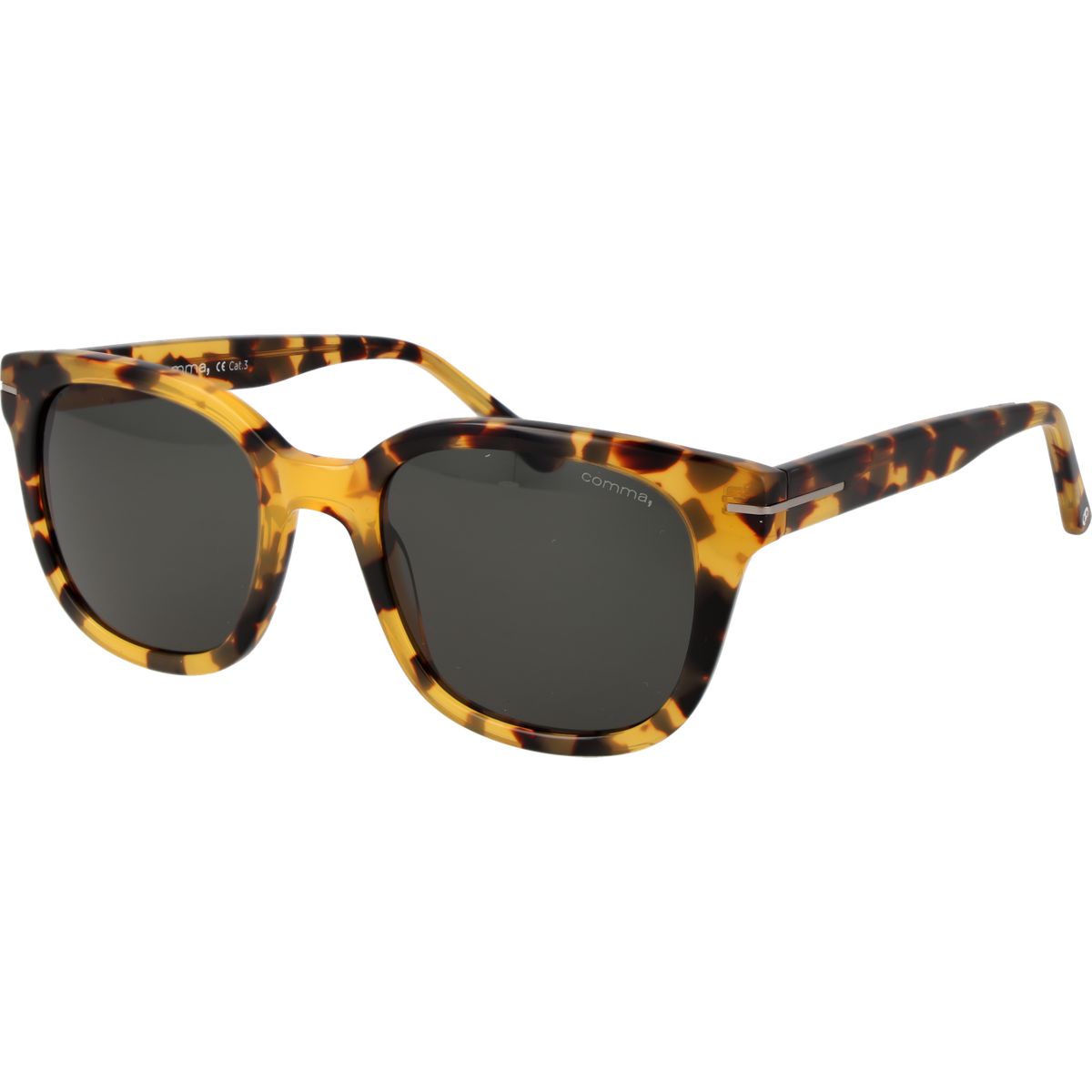 Klassische quadratische Sonnenbrille in Hornoptik