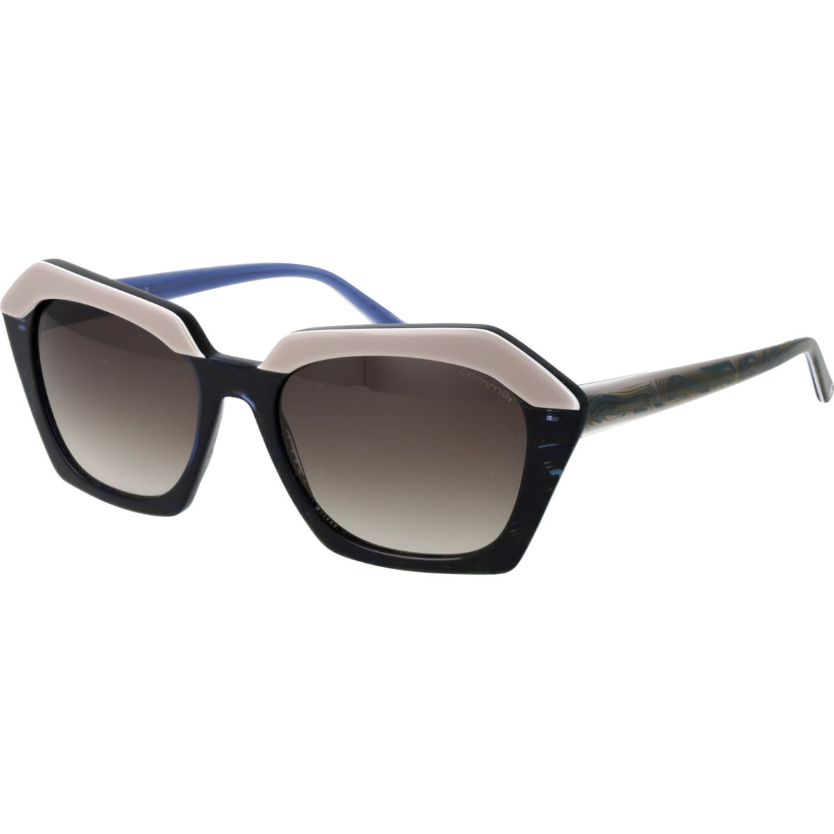 Architektonische Geometrische Zweifarbige Sonnenbrille