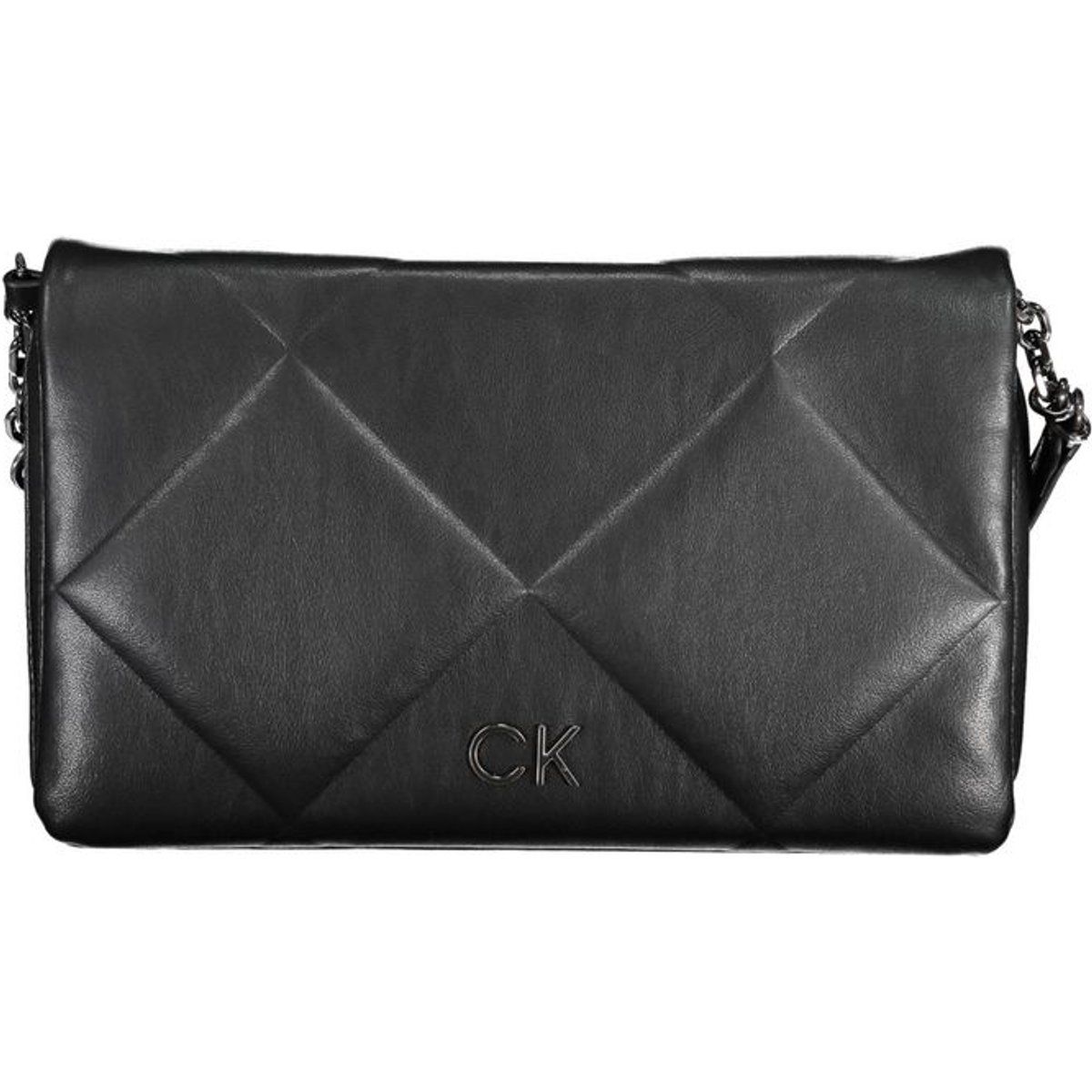 Gesteppte Schultertasche mit Kette