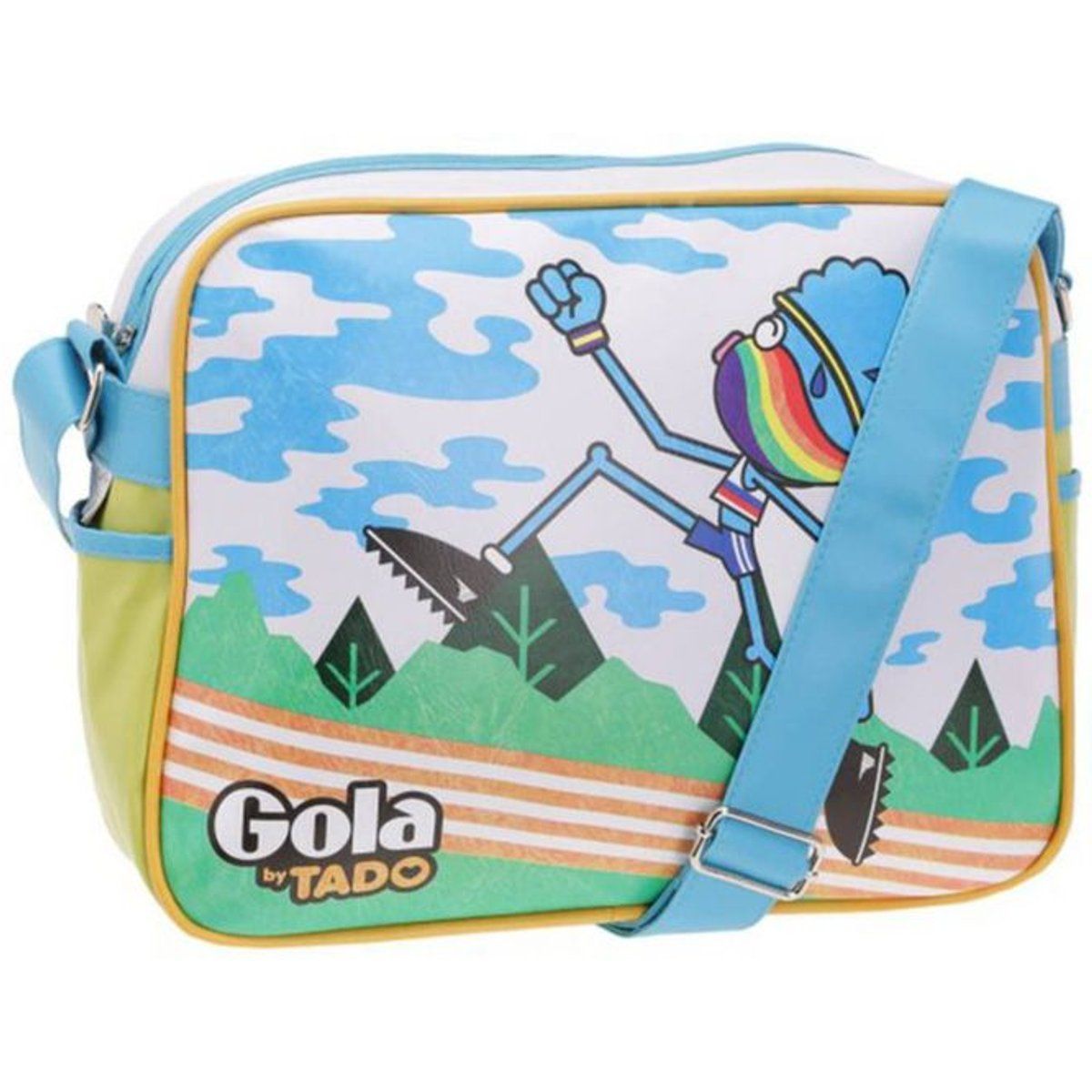 Messenger-Tasche mit Cartoon-Grafik