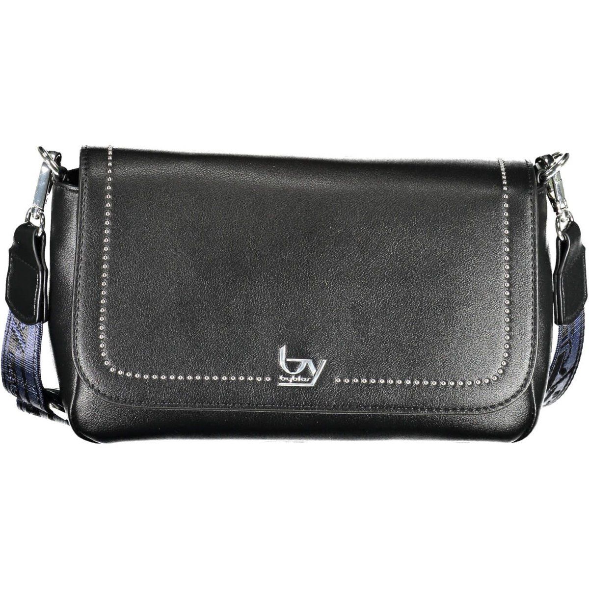 Minimalistische Leder-Schultertasche mit Nieten