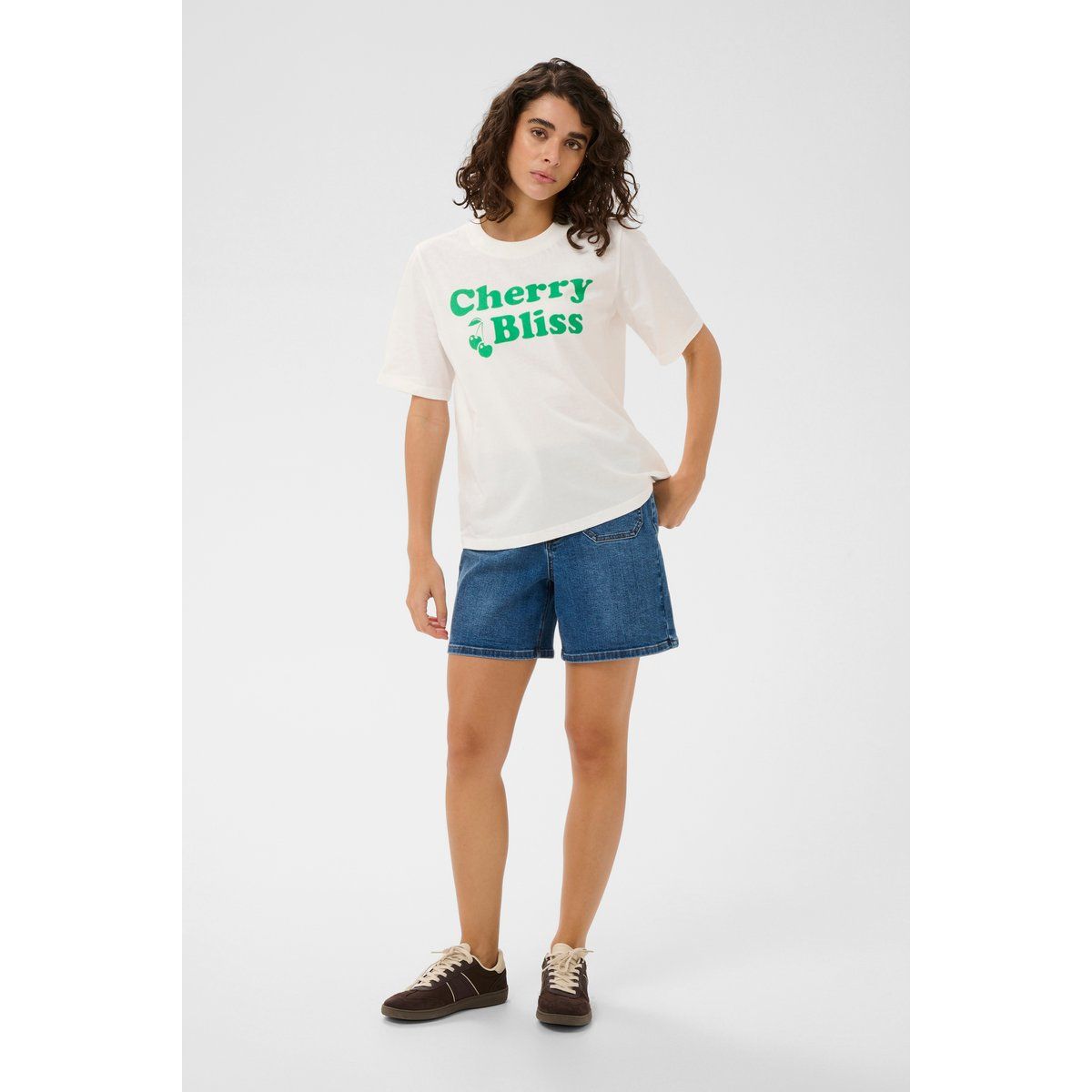 T-Shirt mit Grafik-Schriftzug Regular Fit
