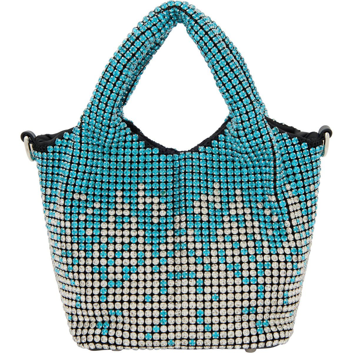 Kristallbesetzte Mini-Tote-Tasche
