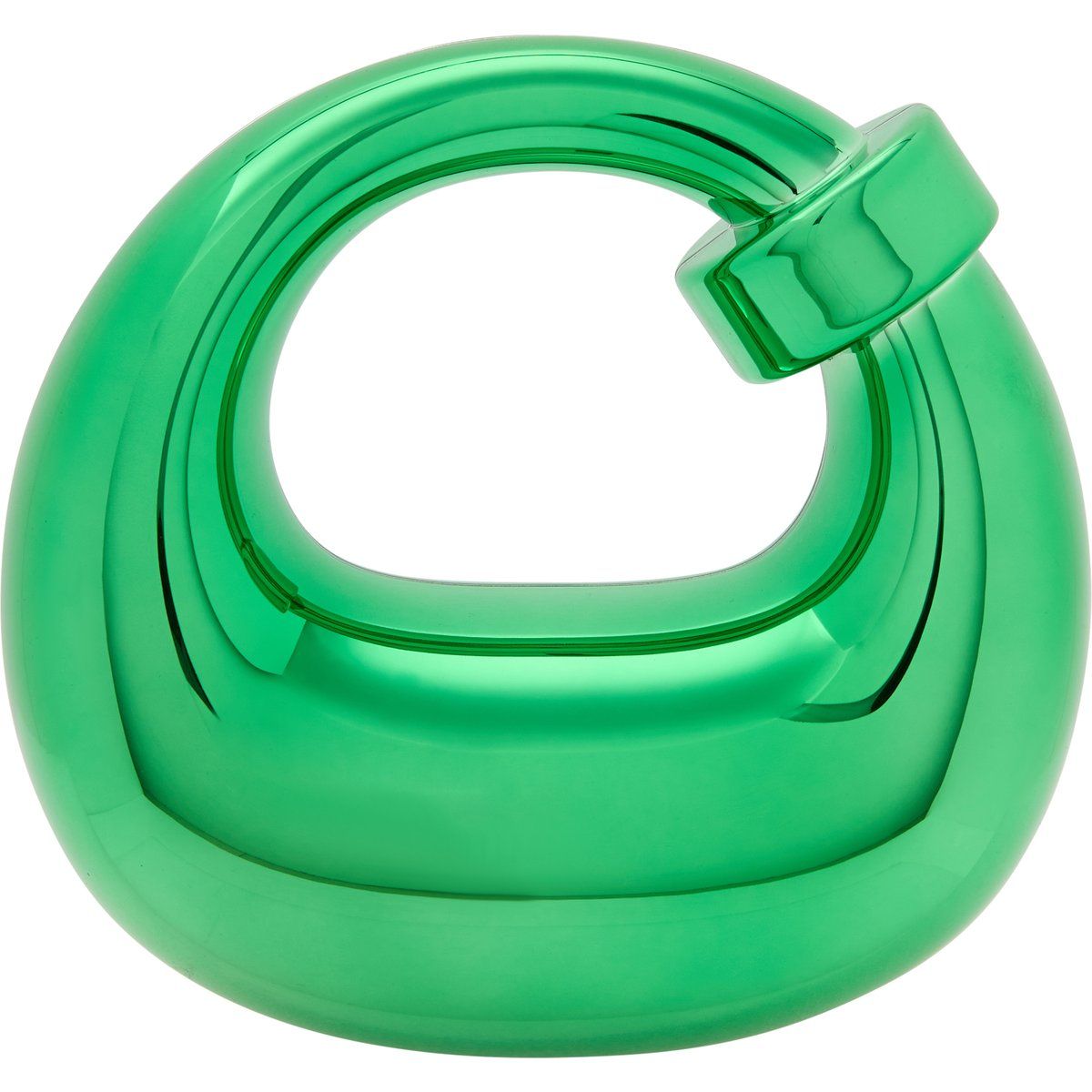 Skulpturale metallische Henkeltasche